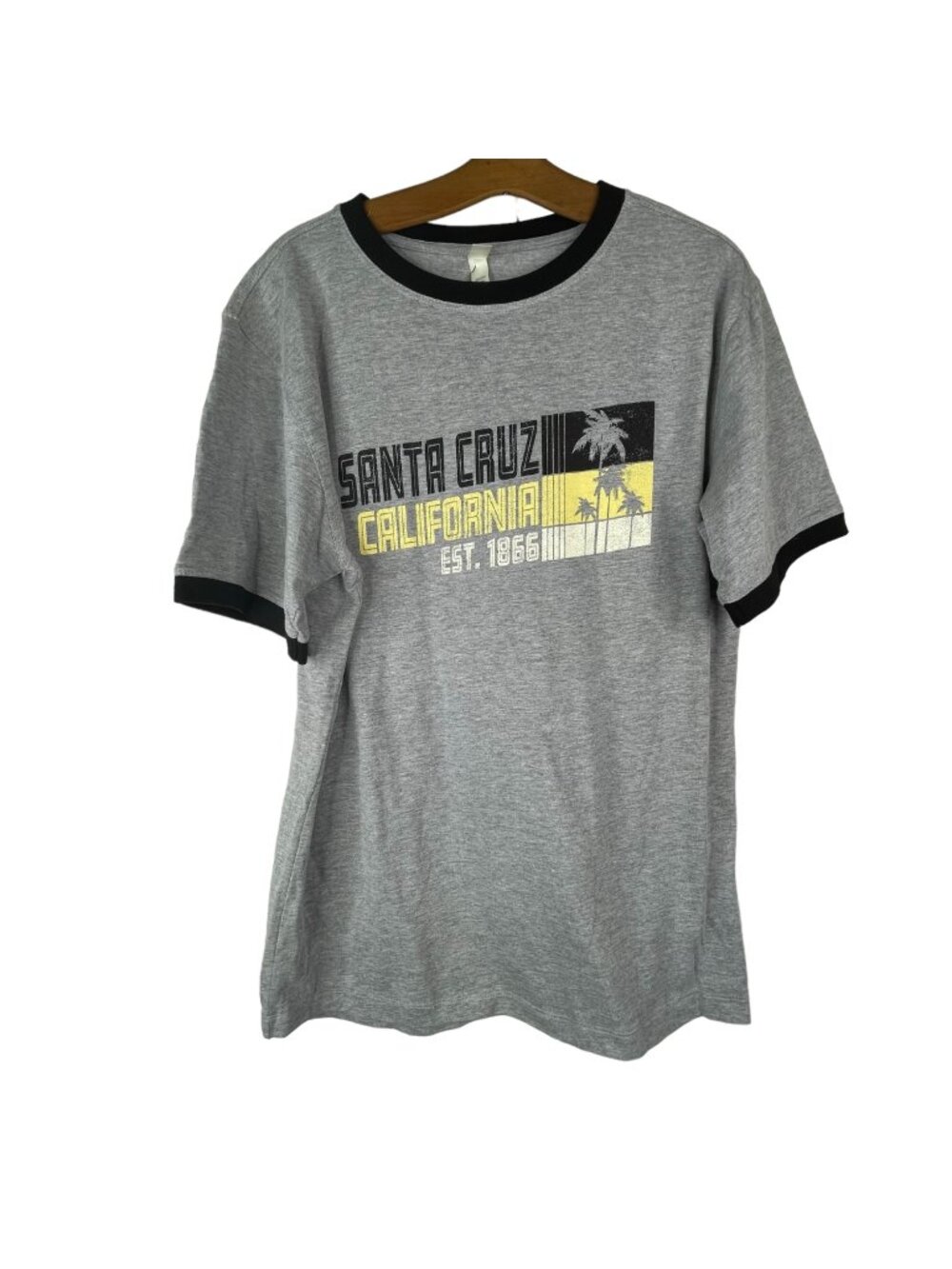 Santa Cruz California Tshirt Size Large Ouray Essential Ringer Short Sleeve NEW